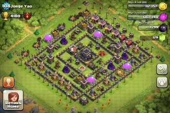 Clash of Clans Town Hall Level 9 Defensive Base