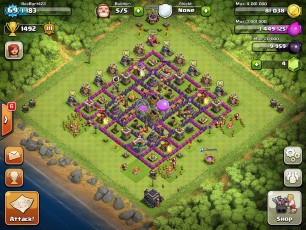 Clash of Clans Town Hall Level 9 Farming Base