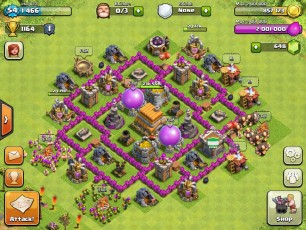 Clash of Clans Town Hall Level 6 Defensive Base