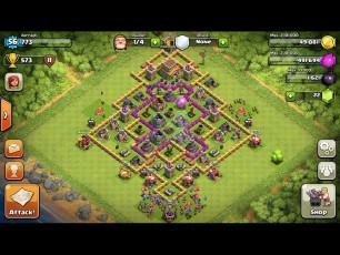 Clash of Clans Town Hall Level 8 Defensive Base