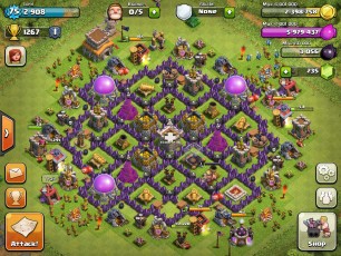 Clash of Clans Town Hall Level 8 Farming Base