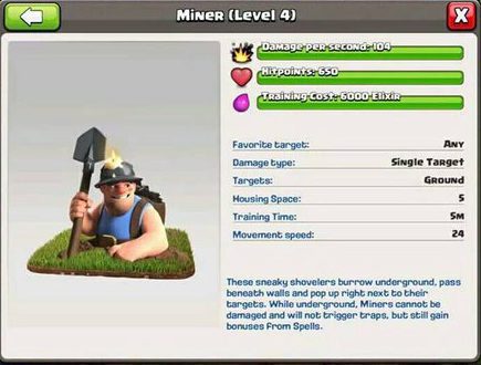 clash of clans stats