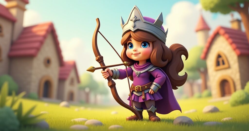 Clash of Clans Archer Queen illustration