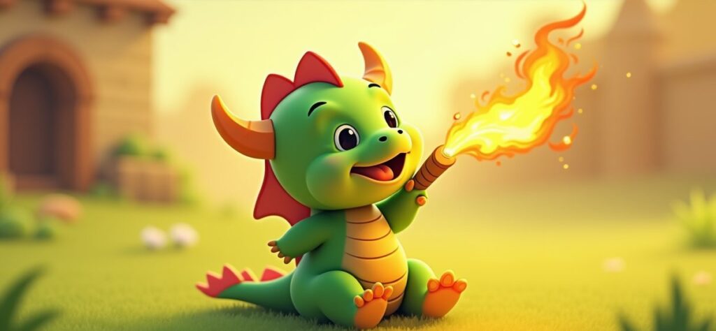 Clash of Clans Baby Dragon – Home Village illustration