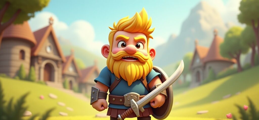 Clash of Clans Barbarian illustration
