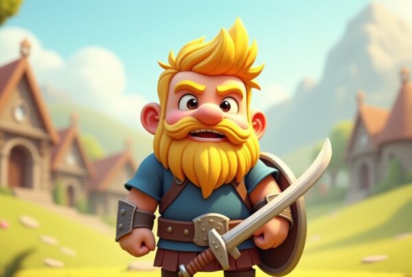 Clash of Clans Barbarian illustration