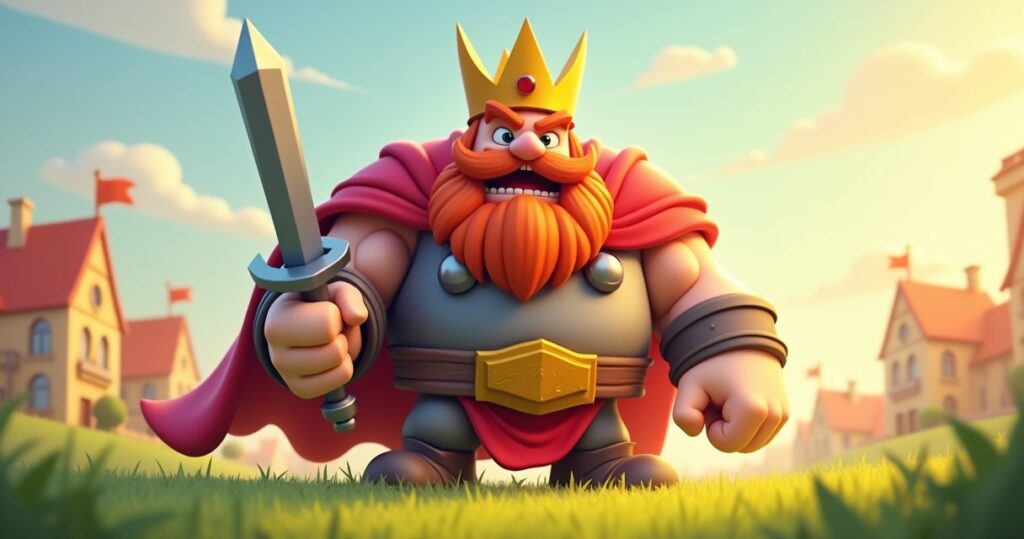 Clash of Clans Barbarian King illustration