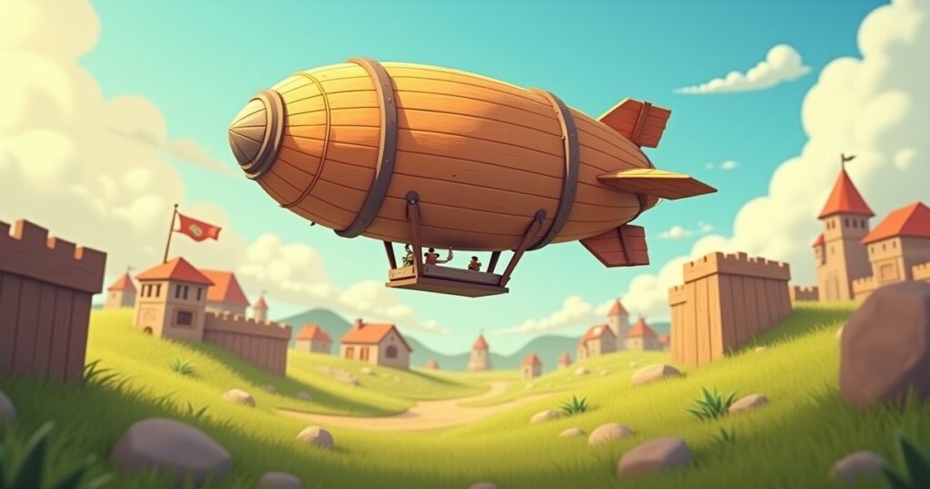 Clash of Clans Battle Blimp illustration