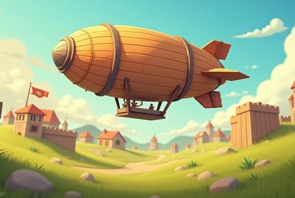 Clash of Clans Battle Blimp illustration