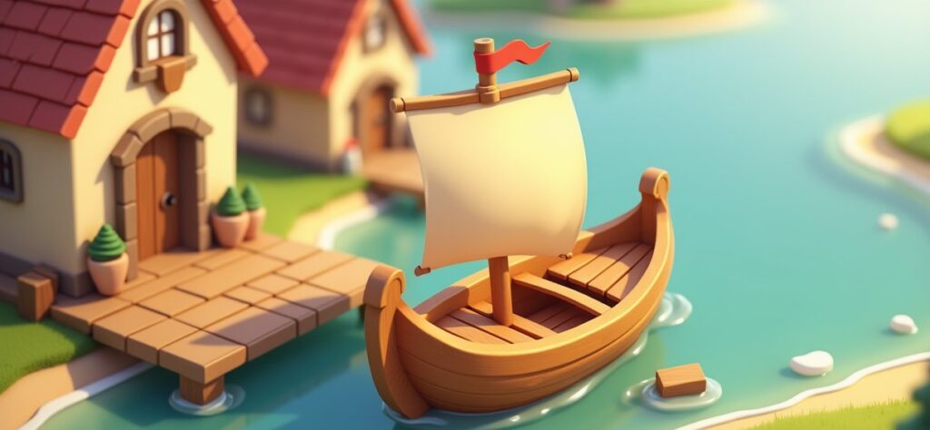 Clash of Clans Boat illustration