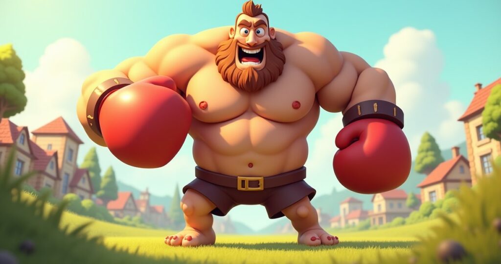 Clash of Clans Boxer Giant illustration