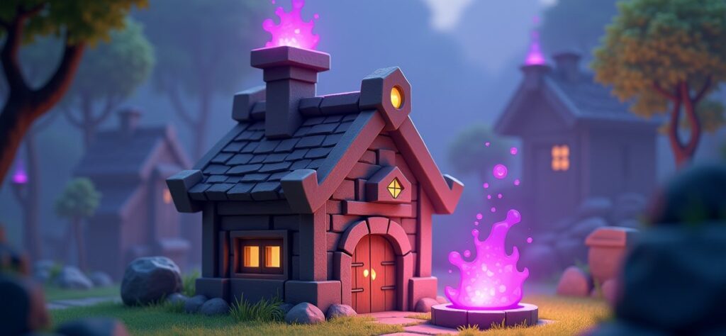 Clash of Clans Dark Spell Factory illustration