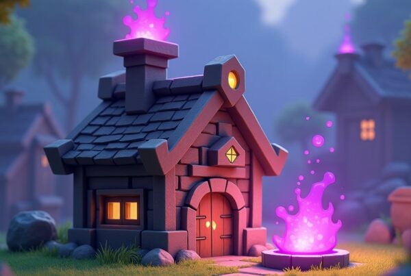 Clash of Clans Dark Spell Factory illustration