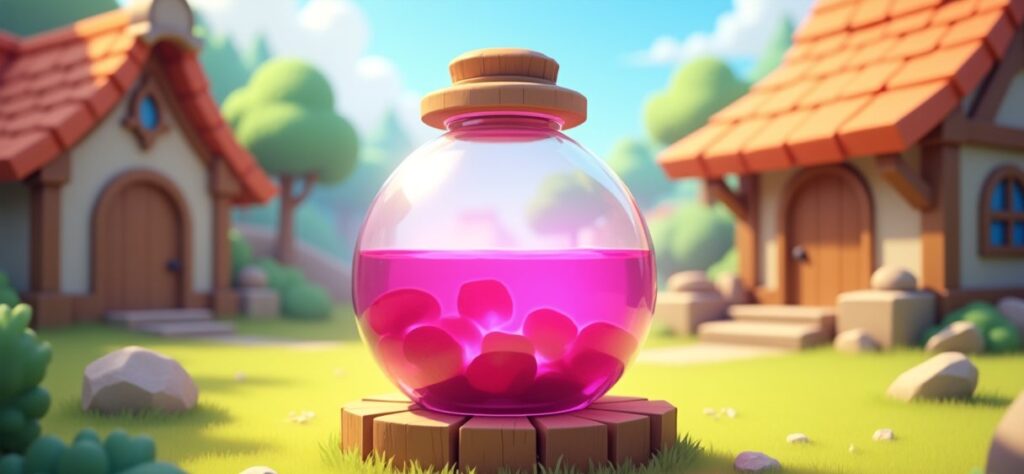 Elixir Storage – Home Village illustration