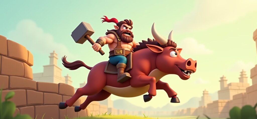 Clash of Clans Hog Rider illustration