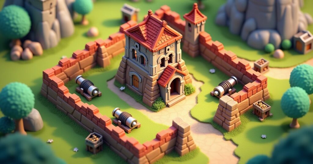 Home Village illustration