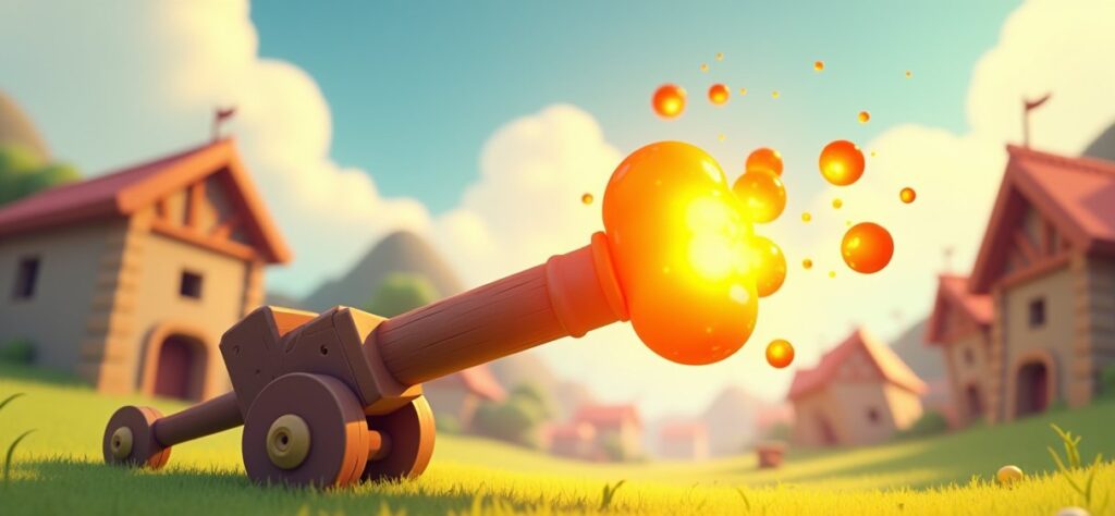 Clash of Clans Lava Launcher illustration