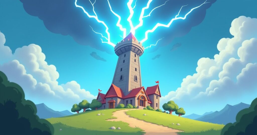 Clash of Clans Lightning Spell illustration