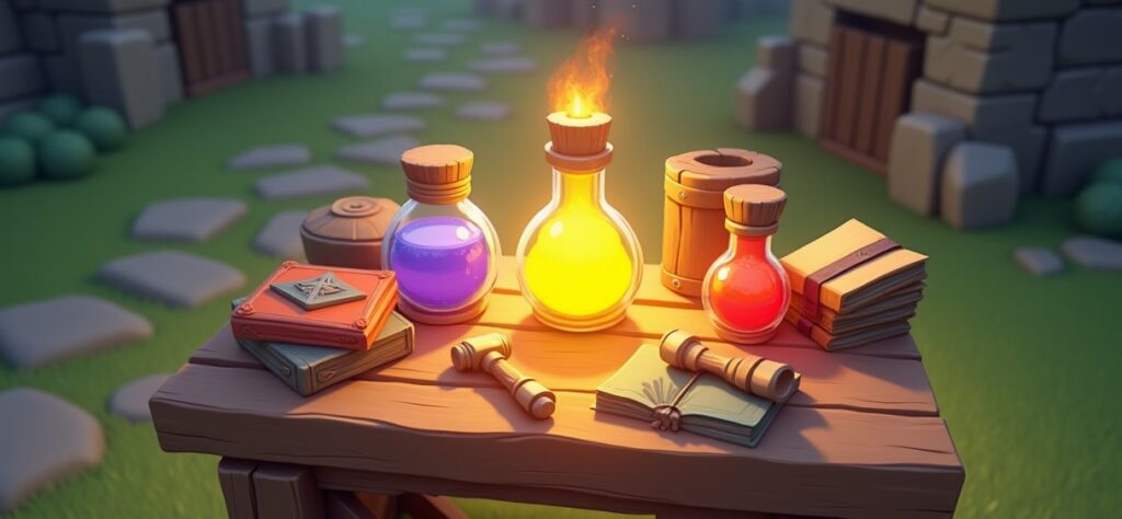 Clash of Clans Magic Items illustration
