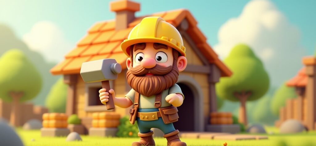 Clash of Clans Master Builder's Hut illustration