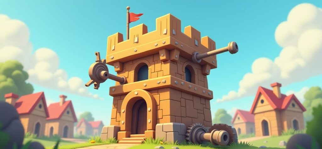 Multi-Gear Tower illustration