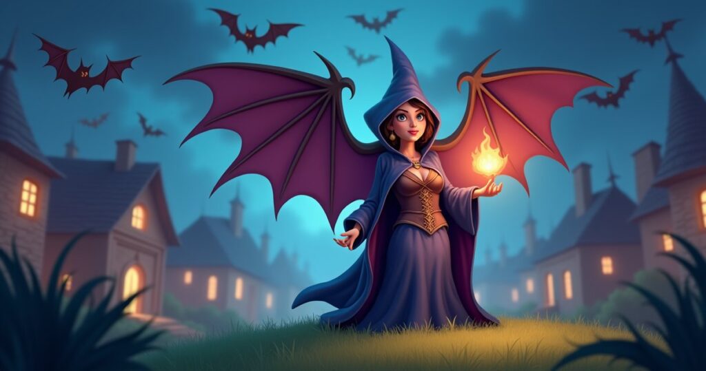 Clash of Clans Night Witch illustration