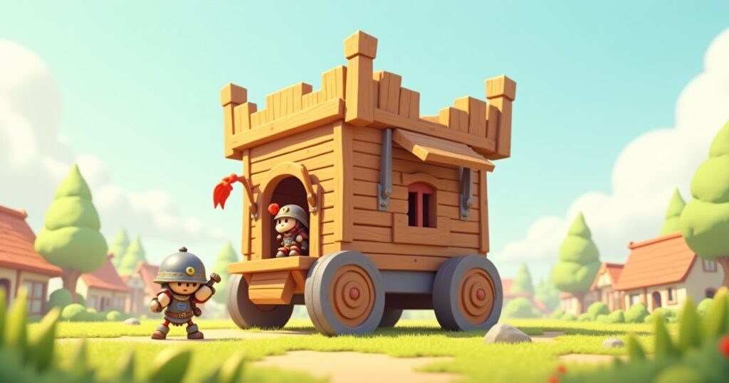Clash of Clans Siege Barracks illustration