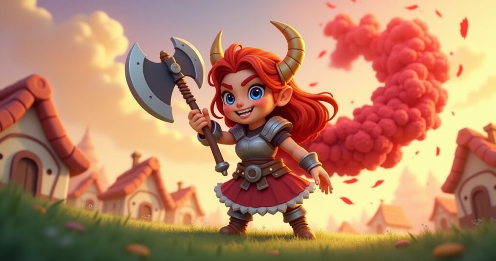 Clash of Clans Super Valkyrie illustration