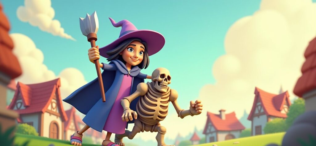 Clash of Clans Super Witch illustration