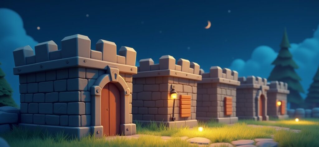 Clash of Clans Walls – Builder Base illustration