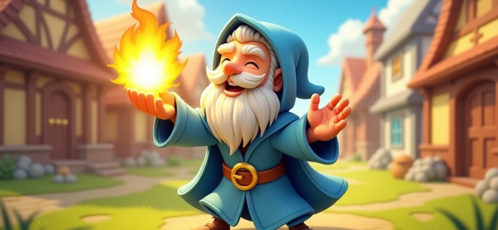 Clash of Clans Wizard illustration